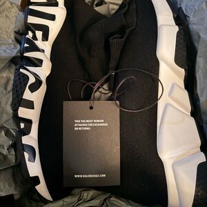 Balenciaga Monochrome Knit Sneakers